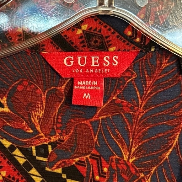 Guess‎ Multi Floral Shirt Size M - Picture 3 of 6